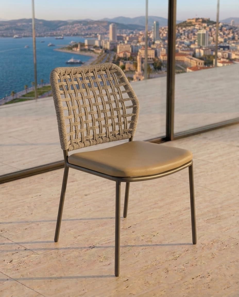Modern Metal Örgü Sandalye