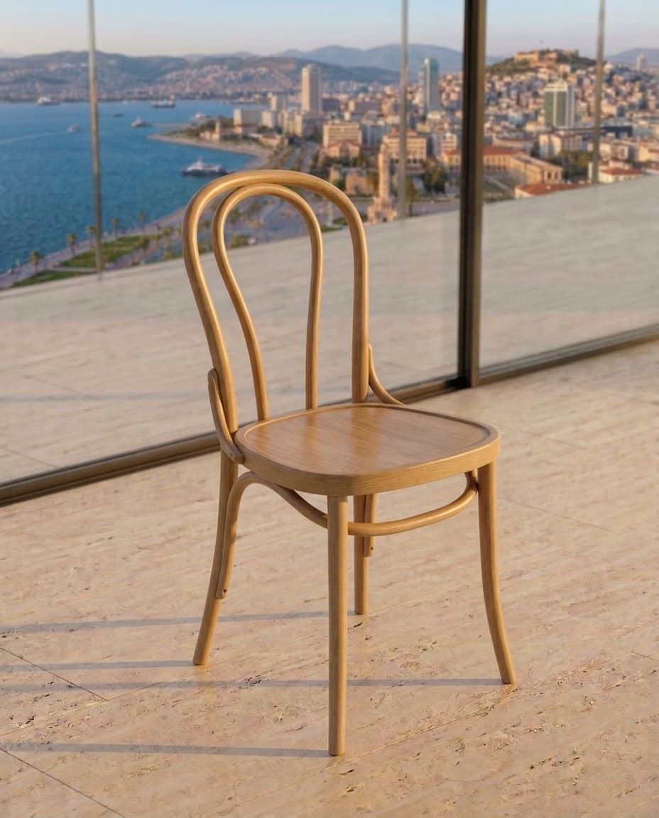 Siena Ahşap Restoran Sandalyesi