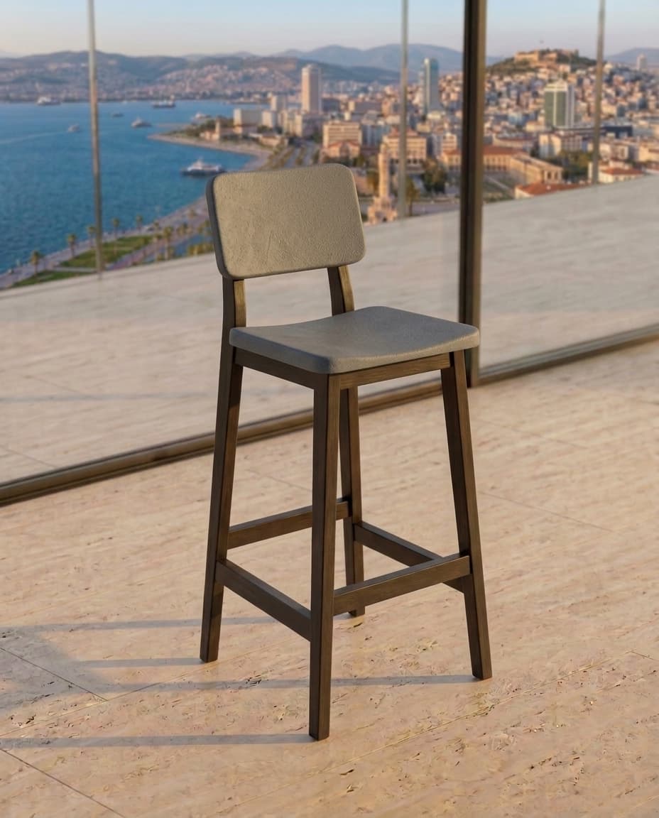 Artemis Masif Ahşap Bistro Sandalyesi