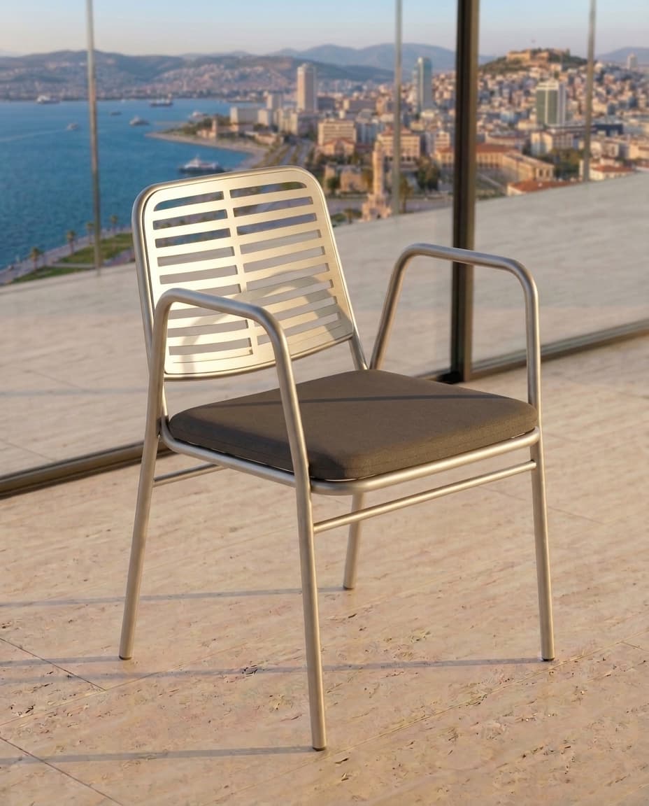Metal İskeletli Kollu Sandalye
