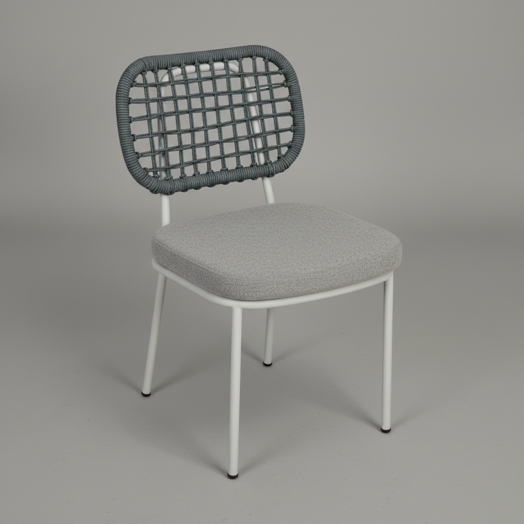 Terra Serisi Modern İp Örgülü Çok Amaçlı Sandalye