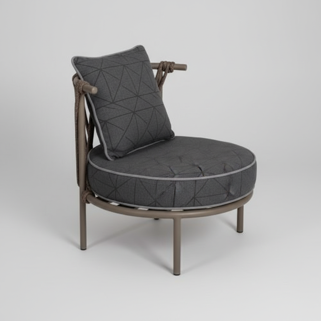 Modern Yuvarlak Dış Mekan Konfor Sandalyesi