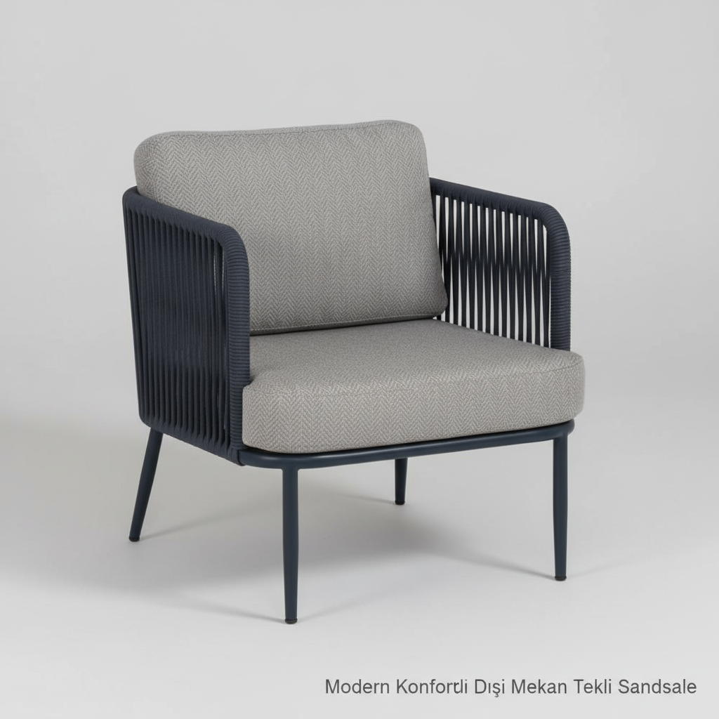 Modern Konforlu Dış Mekan Tekli Sandalye ve Dinlenme Koltuğu