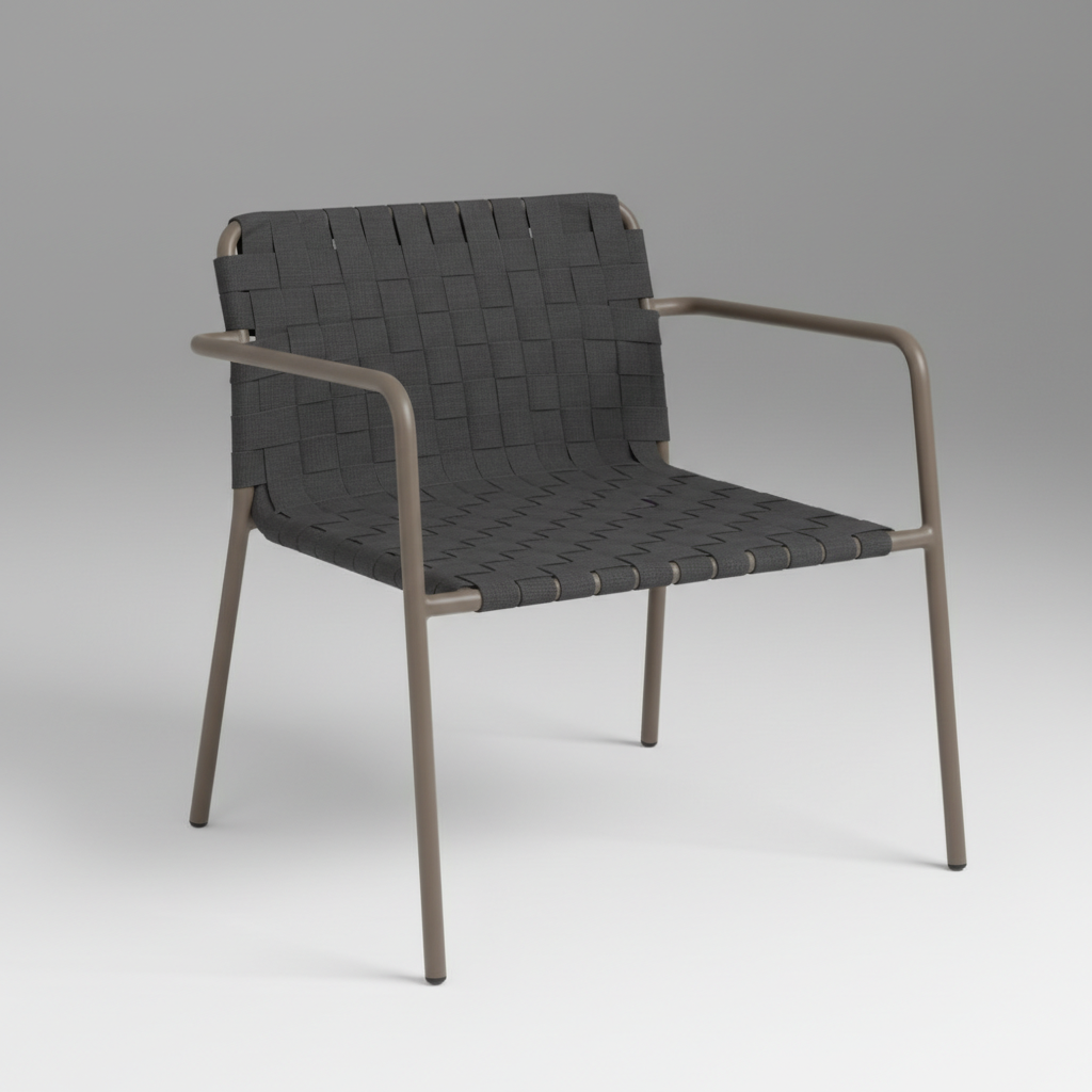 Terra Minimalist Örgü Kolçaklı Çok Amaçlı Sandalye