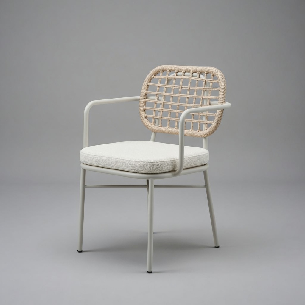 Arven Kollu Örme Sandalye