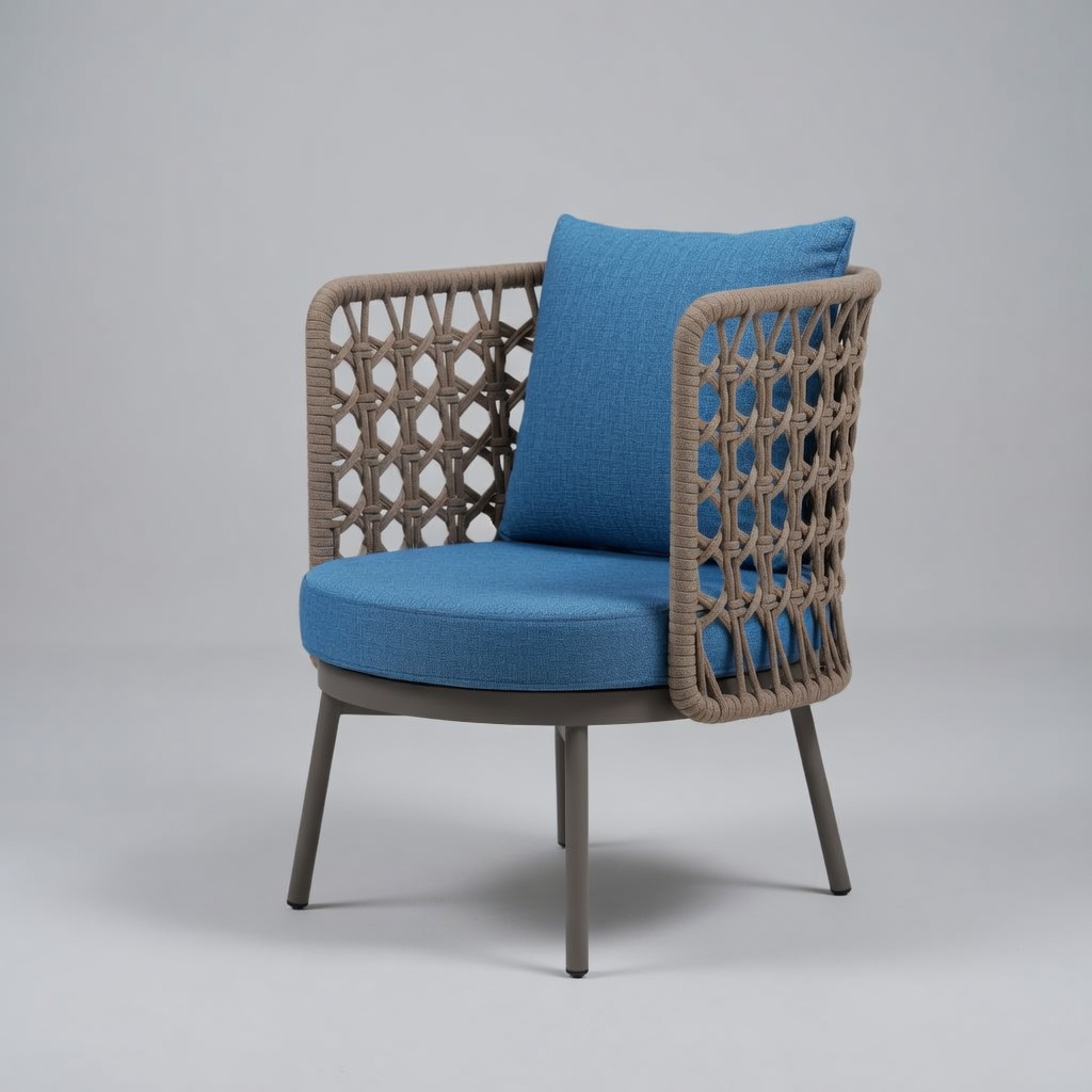 Vita Kollu Örme Sandalye