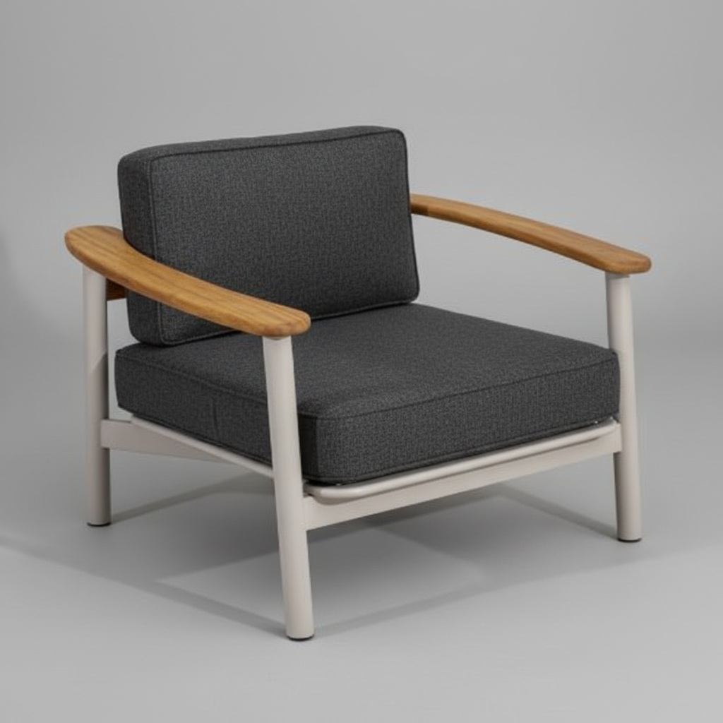 Kai Kollu Ahşap Detaylı Koltuk