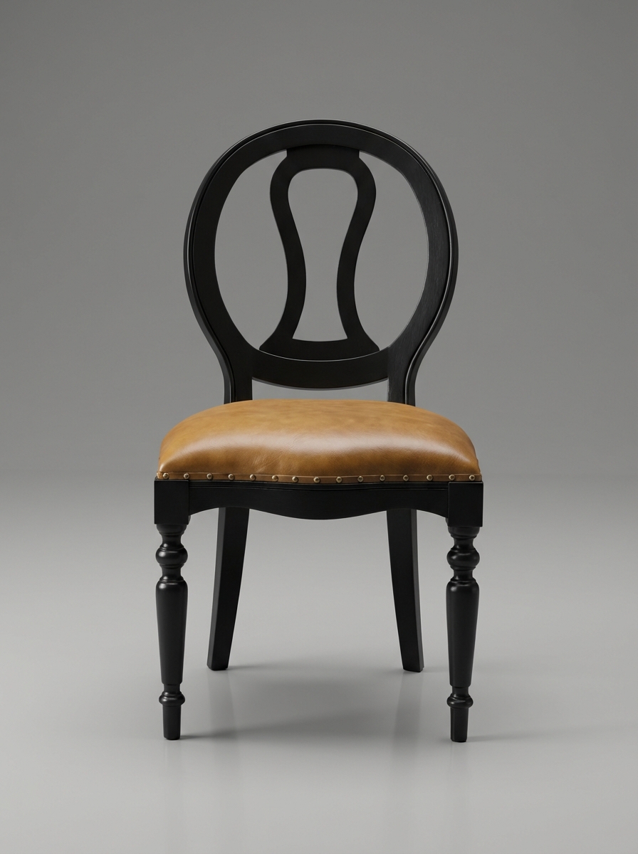 Durus Paris Siyah/Taba Ticari Sandalye