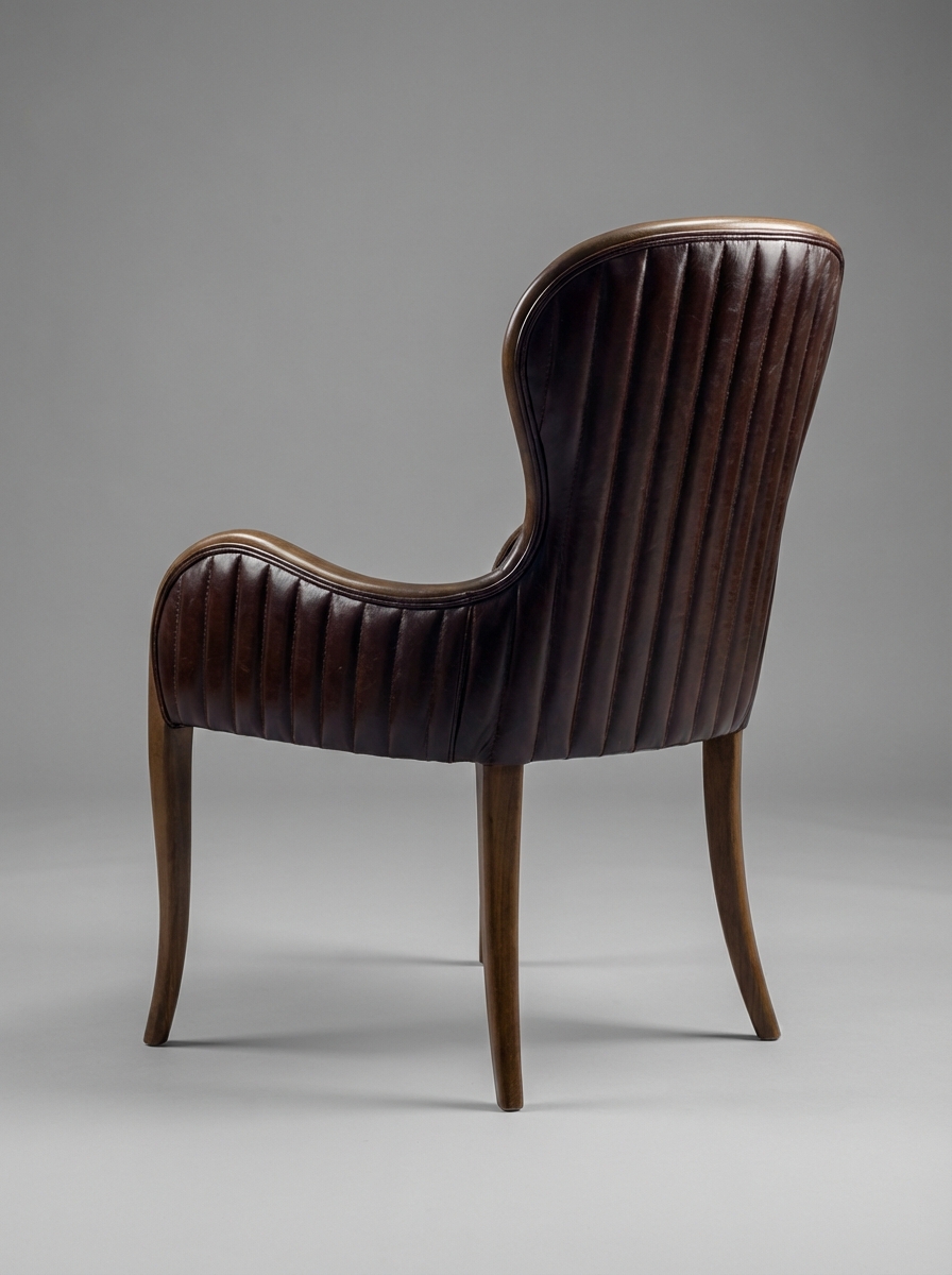 Petra Kollu Ahşap Ayaklı Berjer