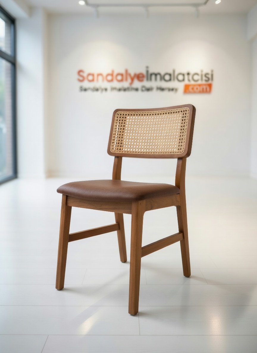 Palma Hasır Sırtlı Sandalye