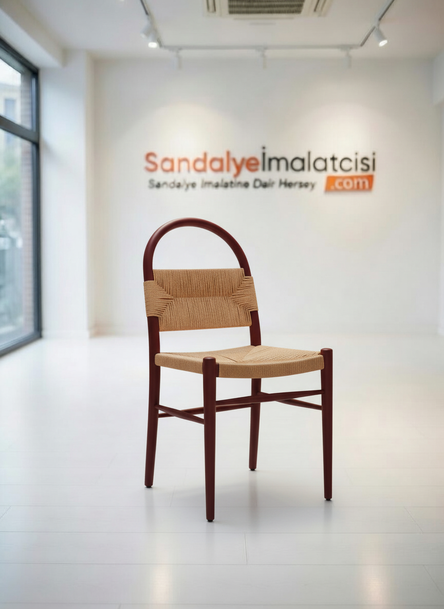 Kira Kavisli Örme Sandalye