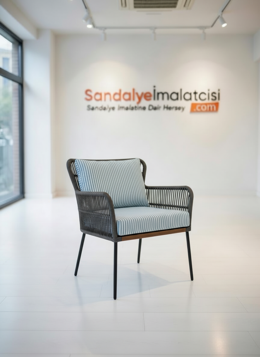 Horizon Kollu İp Örme Sandalye