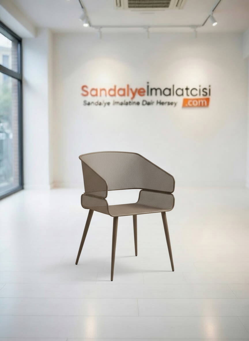 Elara Perfore Metal Kollu Sandalye