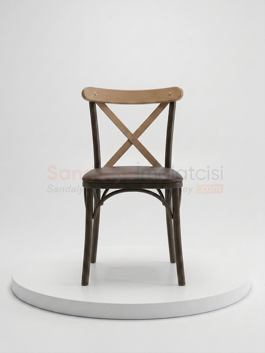 Crossback Metal Sandalye