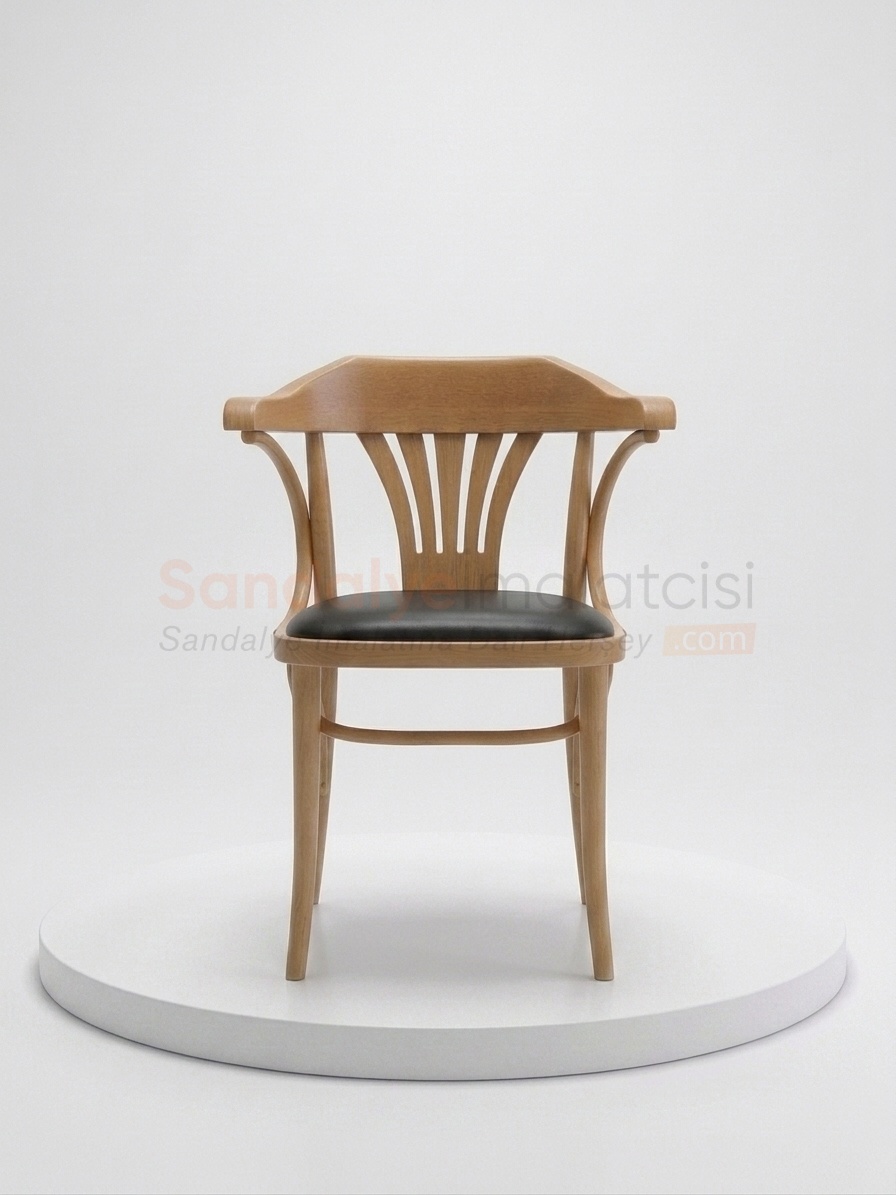 Artemis Ahşap Sırtlı Metal Sandalye