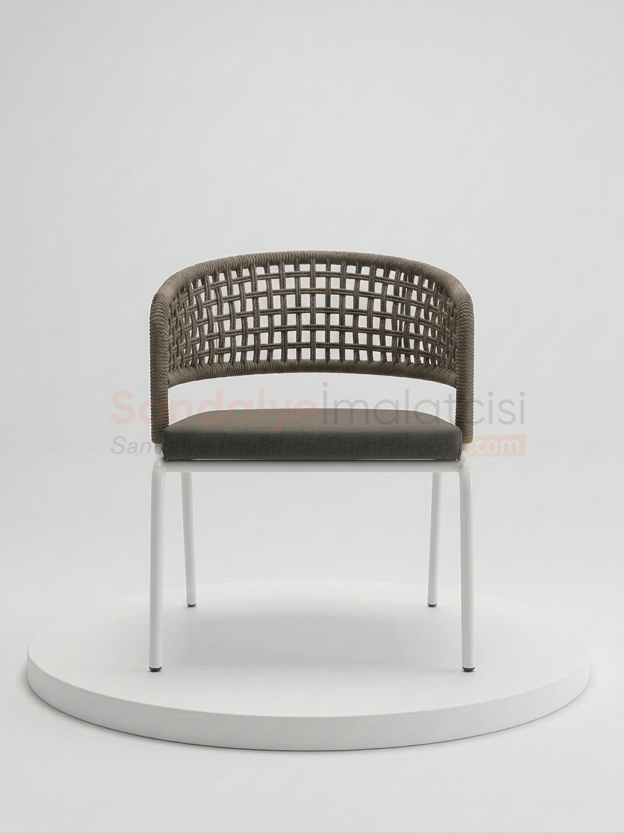 Neva Örgü Tasarım Oval Metal Sandalye