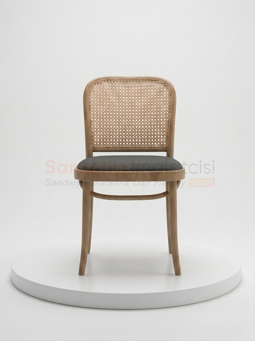 Thonet Ahşap Hazeranlı Sandalye