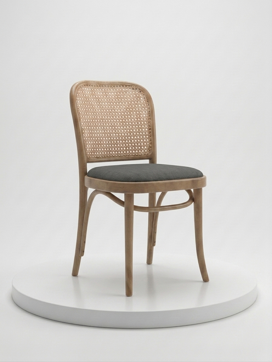 Thonet Ahşap Hazeranlı Sandalye - 2