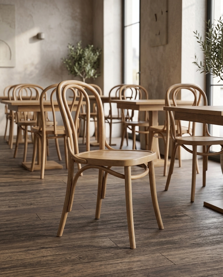 Siena Ahşap Restoran Sandalyesi