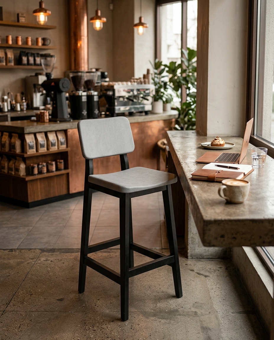 Artemis Masif Ahşap Bistro Sandalyesi