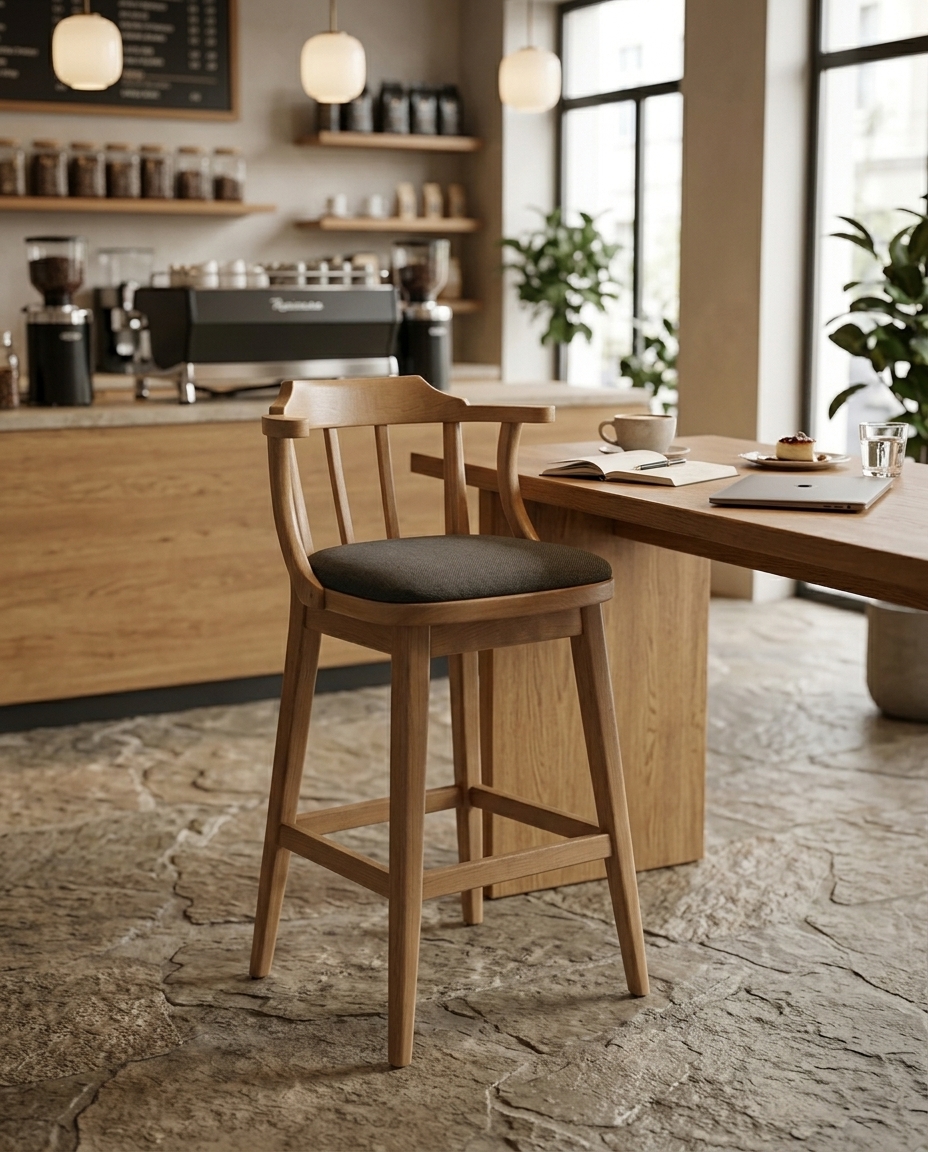 Vesta Ahşap Bistro Sandalyesi