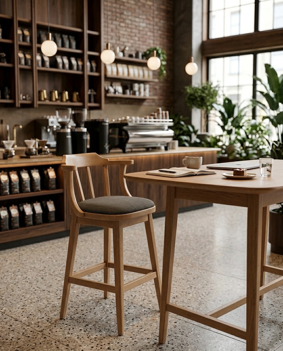 Vesta Ahşap Bistro Sandalyesi - 4