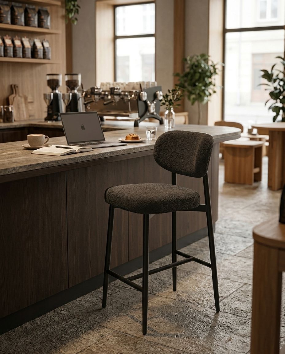 Modern Metal İskeletli Bistro Sandalyesi