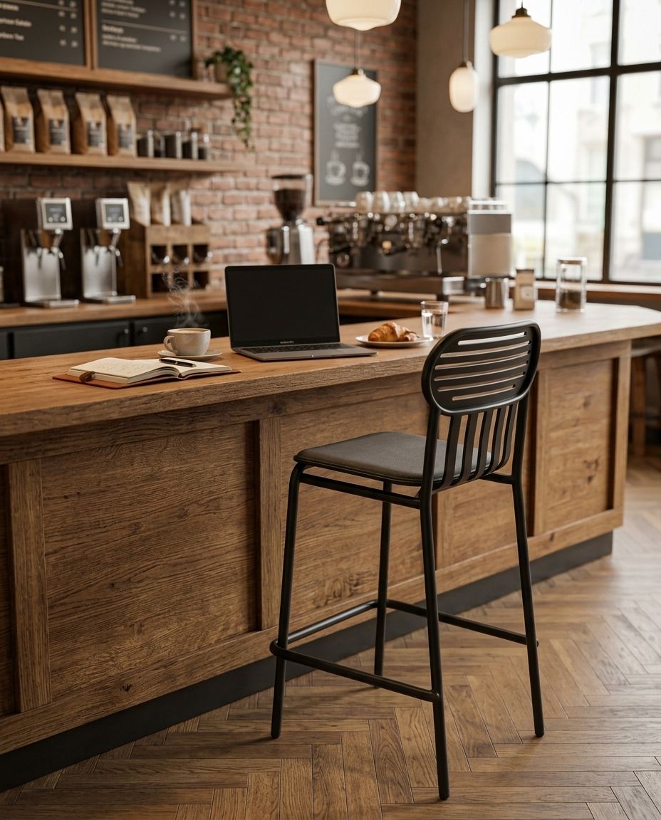 Modern Metal Tasarım Bistro Sandalyesi