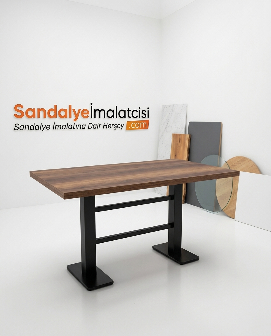 Endüstriyel MDF Metal Masa