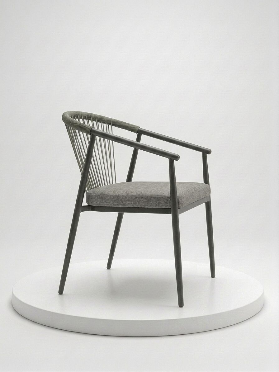 Modern Metal Halat Sandalye - 2