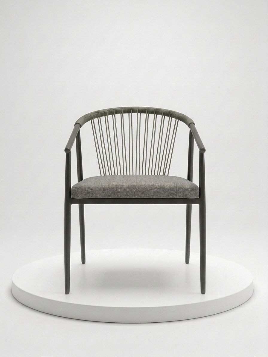 Modern Metal Halat Sandalye - 3